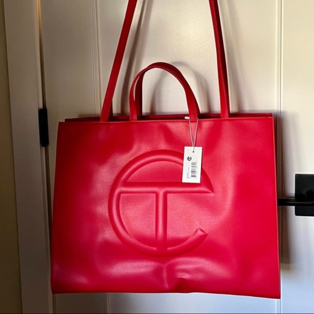 100% Authentic Telfar Large Red